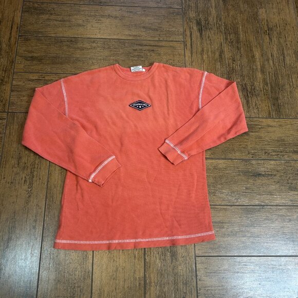 Provincetown Spirit Activewear Orange Long Sleeve Unisex Heavy T shirt Size S - Picture 6 of 7